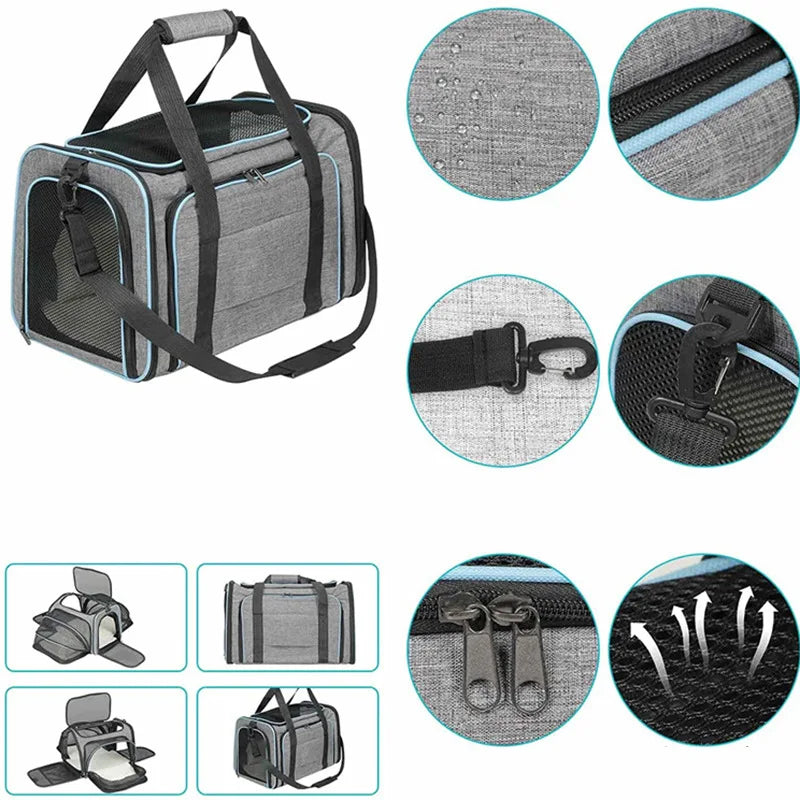 Foldable Mesh Pet Carrier