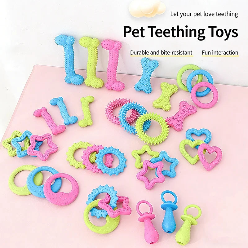 TPR Puppy Chew Toy Set
