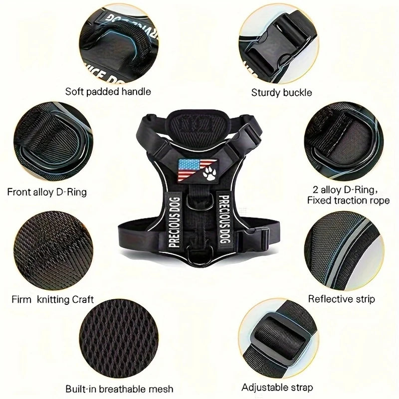 Reflective Service Dog Harness