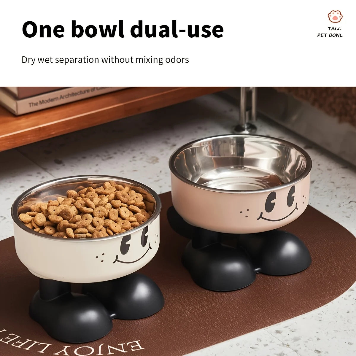 Elevated Stainless Steel Pet Bowl