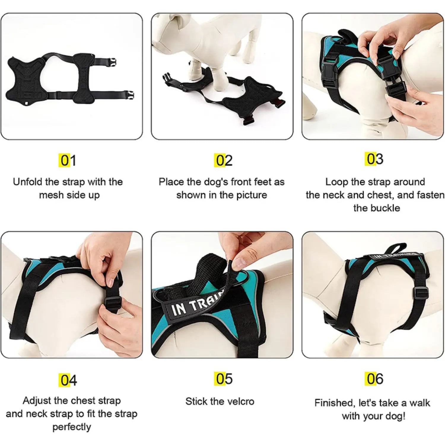 Reflective Service Dog Harness