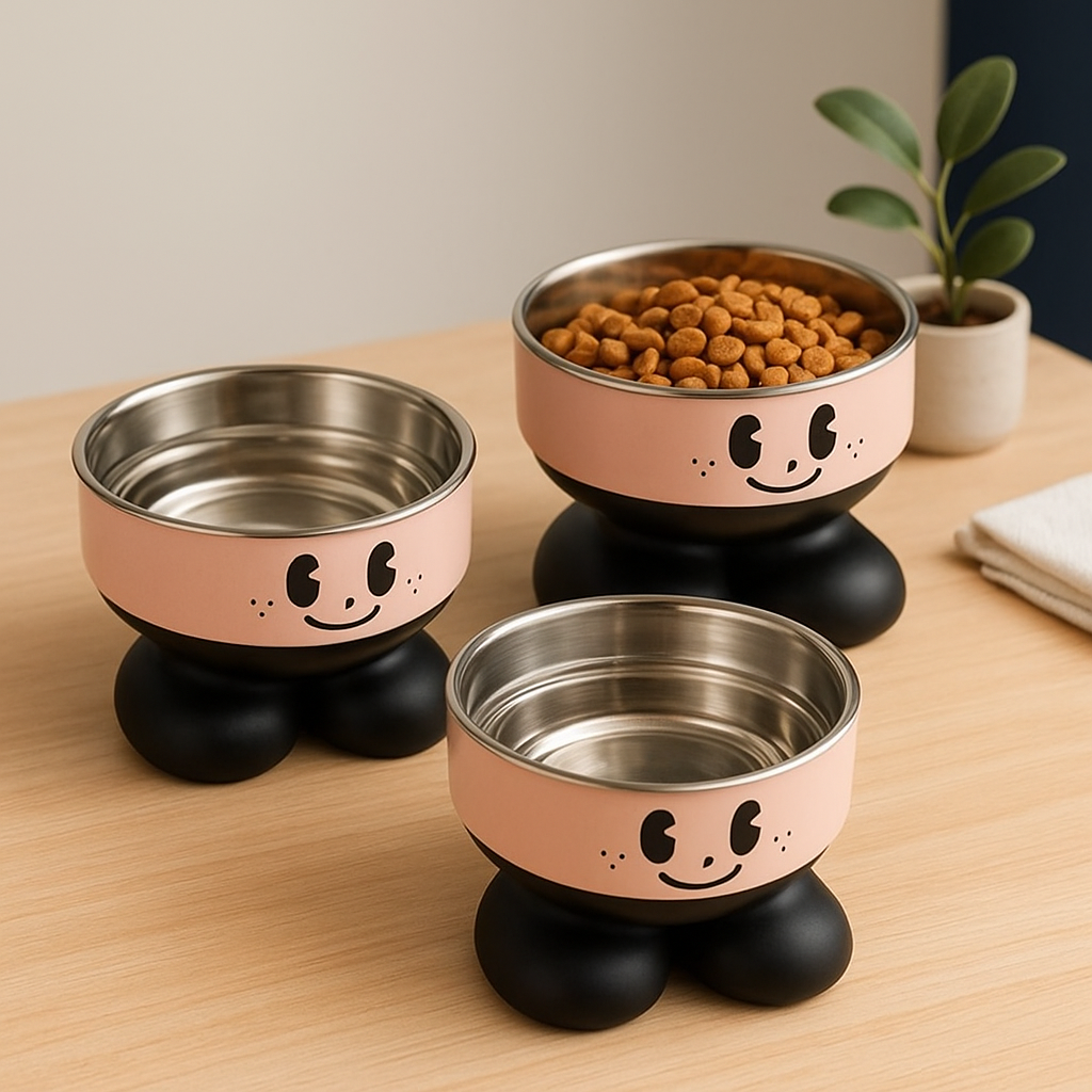 Elevated Stainless Steel Pet Bowl set