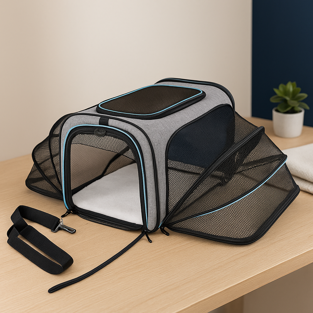 Foldable Mesh Pet Carrier