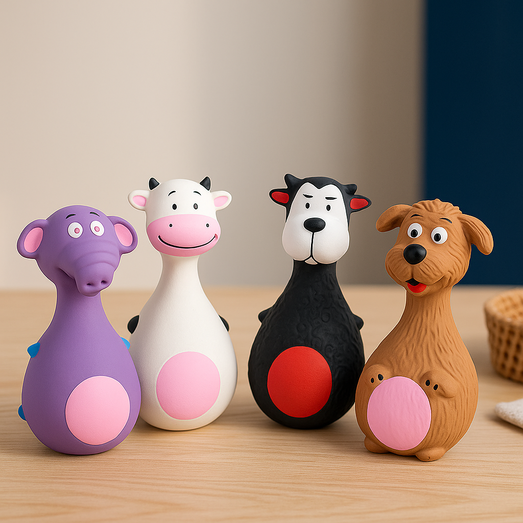 Squeaky Latex Dog Toy set